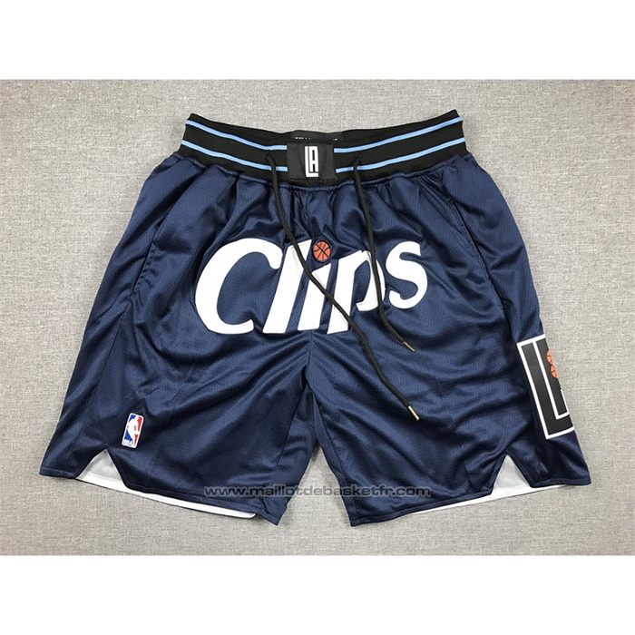 Short Los Angeles Clippers Ville Just Don 2023-24 Bleu